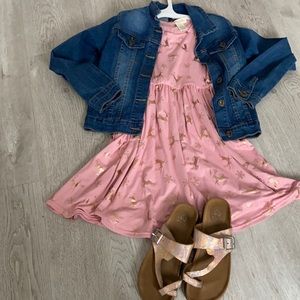 Justice gold sandals